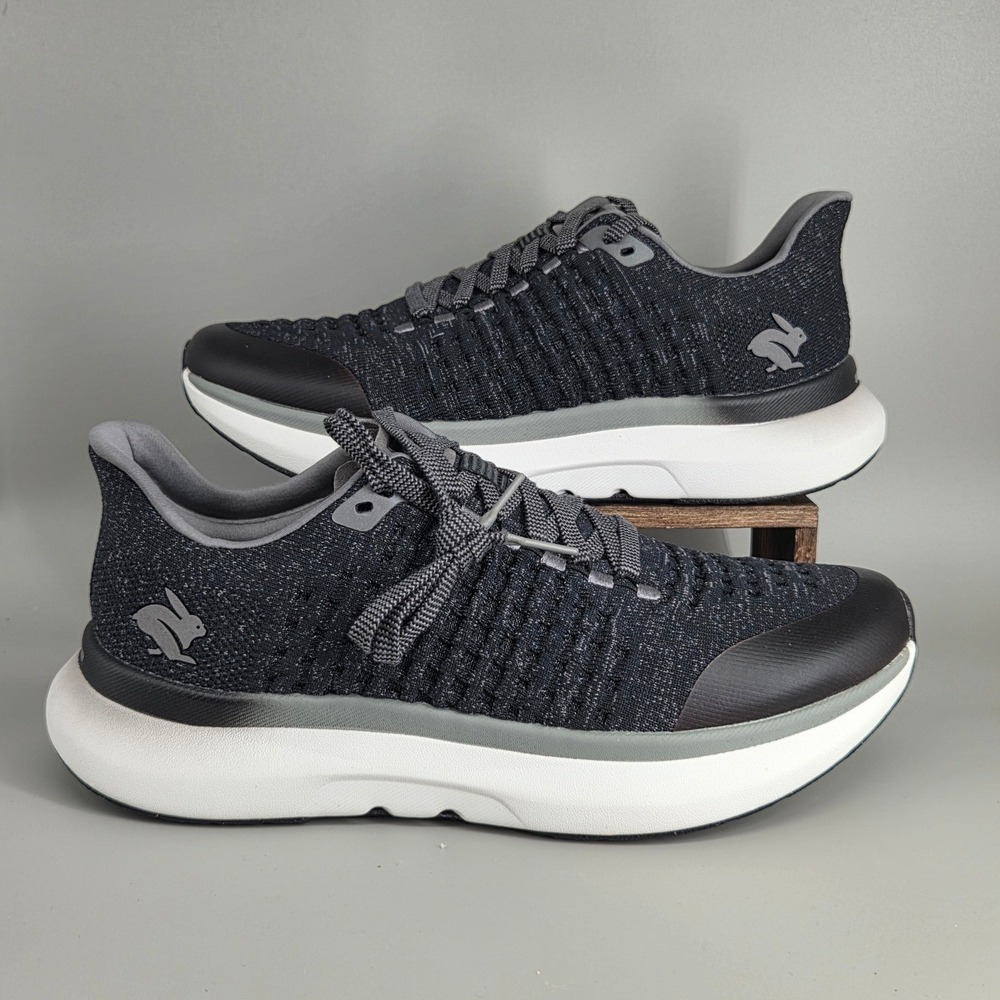 Rabbit Dream Chaser Running Shoes Mens Size 10 Black Grey Athletic Trainers